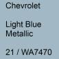 Preview: Chevrolet, Light Blue Metallic, 21 / WA7470.